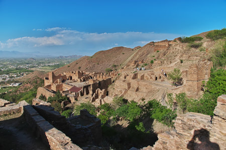Takht-i-Bahi buddhist monastery in Mardan, Pakistanのeditorial素材