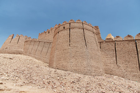 Kot Diji Fort, Fortress Ahmedabad in Khairpur District, Pakistanのeditorial素材