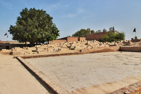 Uch Sharif, Ruins of centuries old Mausoleums near Bahawalpur, Pakistanのeditorial素材