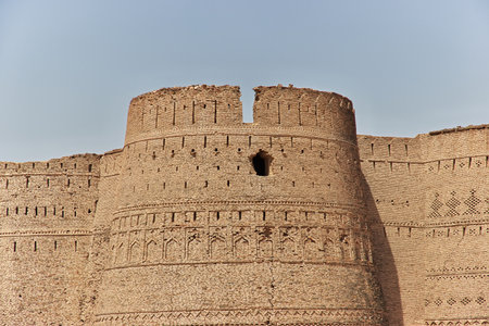 Derawar fort in Ahmadpur East Tehsil, Punjab province, Pakistanのeditorial素材