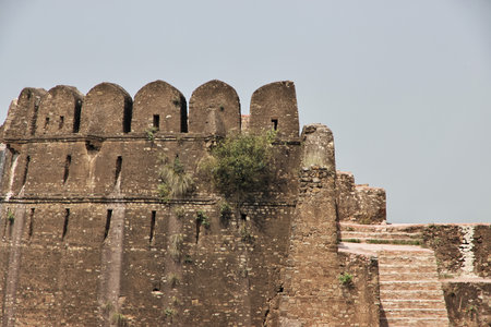 Rohtas Fort, Qila Rohtas fortress in province of Punjab, Pakistanのeditorial素材