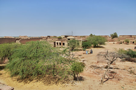 Derawar fort in Ahmadpur East Tehsil, Punjab province, Pakistanのeditorial素材