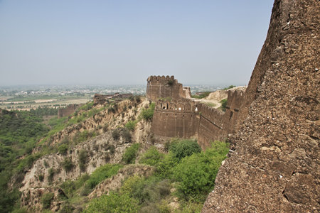 Rohtas Fort, Qila Rohtas fortress in province of Punjab, Pakistanのeditorial素材