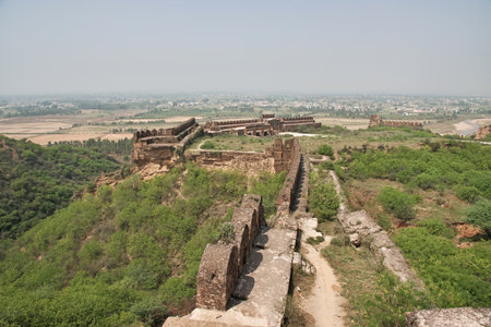 Rohtas Fort, Qila Rohtas fortress in province of Punjab, Pakistanのeditorial素材