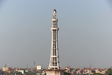 Minar-e-Pakistan in Lahore, Punjab province, Pakistanのeditorial素材