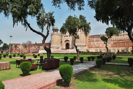 Alamgiri Gate in Lahore fort, Punjab province, Pakistanのeditorial素材