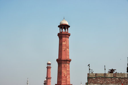 Badshahi Mosque in Lahore, Punjab province, Pakistanのeditorial素材
