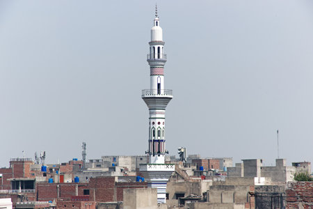 The panoramic view of Lahore, Punjab province, Pakistanのeditorial素材