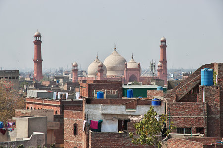 The panoramic view of Lahore, Punjab province, Pakistanのeditorial素材