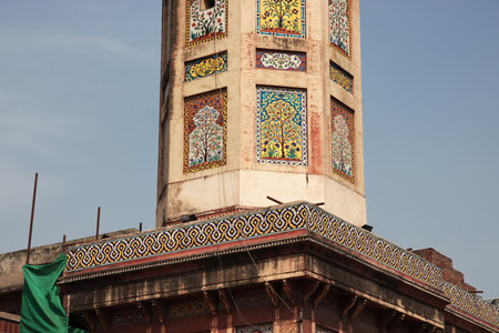 Wazir Khan Mosque in Lahore, Punjab province, Pakistanのeditorial素材