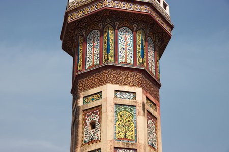 Wazir Khan Mosque in Lahore, Punjab province, Pakistanのeditorial素材