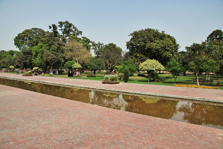 Shalamar Gardens in Lahore, Punjab province, Pakistanのeditorial素材