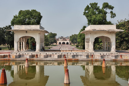 Shalamar Gardens in Lahore, Punjab province, Pakistanのeditorial素材
