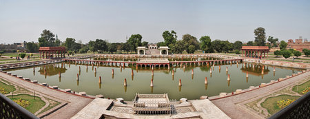 Shalamar Gardens in Lahore, Punjab province, Pakistanのeditorial素材