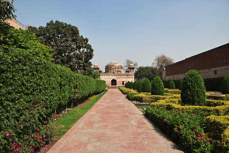 Tomb of Dai Anga in Lahore, Punjab province, Pakistanのeditorial素材