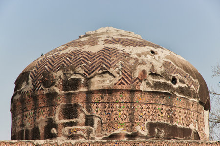 Tomb of Dai Anga in Lahore, Punjab province, Pakistanのeditorial素材