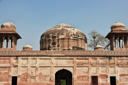 Tomb of Dai Anga in Lahore, Punjab province, Pakistanのeditorial素材