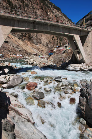 The river of Kalam valley in Himalayas, Pakistan