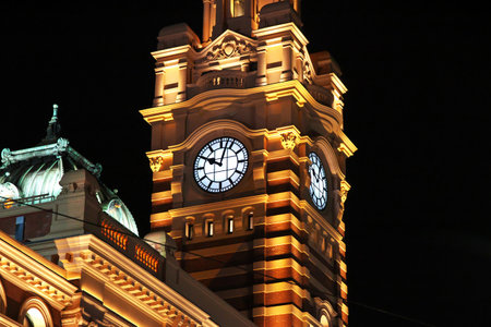 Evening on the waterfront in Melbourne