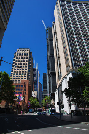 Sydney / Australia - 01 Jan 2019: Modern center of Sydney city, Australiaのeditorial素材