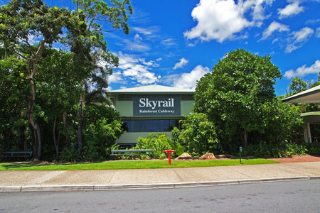 Kuranda / Australia - 05 Jan 2019: The cable car in Kuranda, Cairns, Australiaのeditorial素材