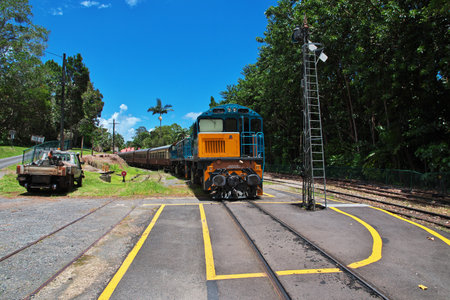 Train station in Kuranda, Cairns, Australiaのeditorial素材