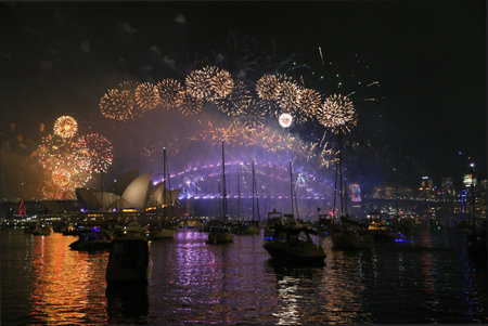 New year fireworks in Sydney, Australia