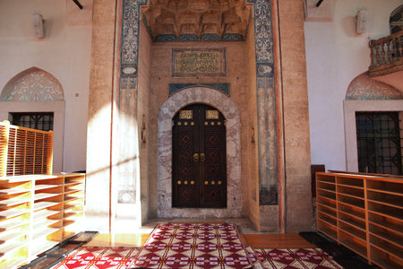 The mosque in Sarajevo city of Bosnia and Herzegovinaのeditorial素材