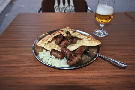 The food in Sarajevo city of Bosnia and Herzegovinaのeditorial素材