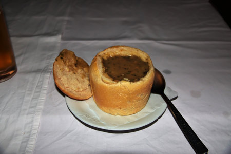 National soup in Ljubljana of Sloveniaの写真素材