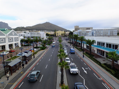 Cape town / South Africa - 29 Apr 2012: The street in Cape town, South Africaのeditorial素材