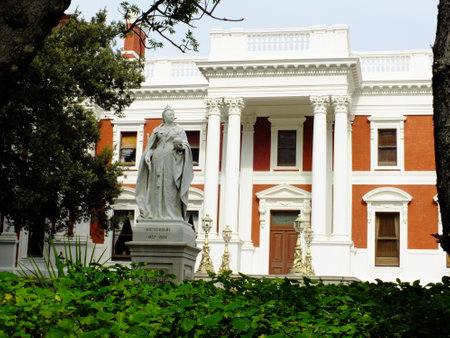 Cape town / South Africa - 29 Apr 2012: The vintage house in the center of Cape town, South Africaのeditorial素材