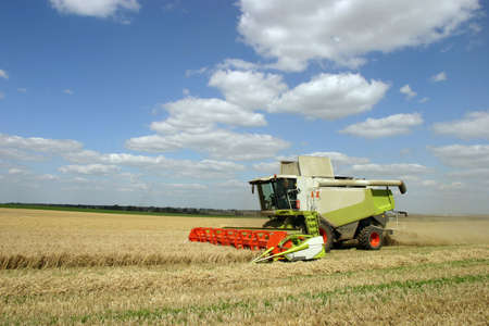 Combine harvest technics on fields