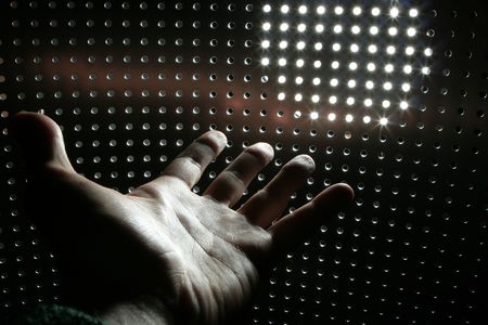 Hand a brush の写真素材