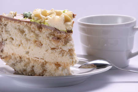 Dessert, pie a cake of coffeeの写真素材