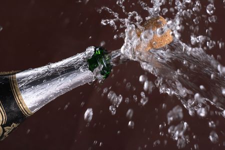 Sparks of champagneの写真素材