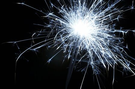 christmas sparklerの写真素材