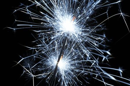 christmas sparklerの写真素材