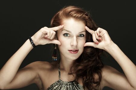 Portrait of a young beautiful woman