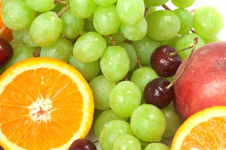 Still-life of fresh fruitの写真素材