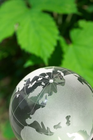 globe ecology の写真素材