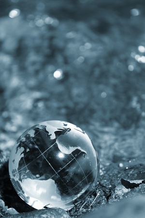 Water  stream, globe, ecologyの写真素材