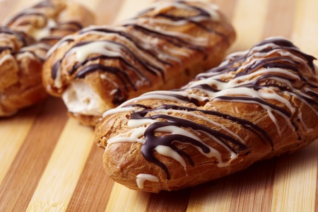 Chocolate eclairの写真素材