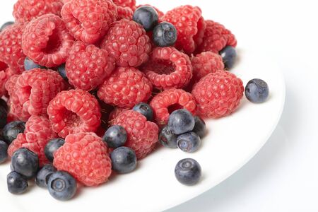 fresh berries on the plate