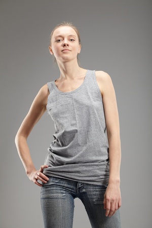 Portrait of an attractive young womanの写真素材