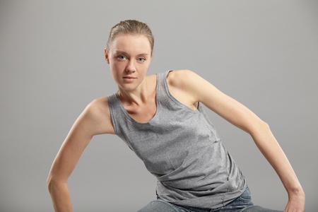 Portrait of an attractive young womanの写真素材