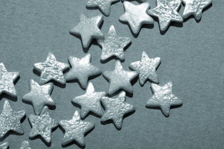 gold stars on the blue background