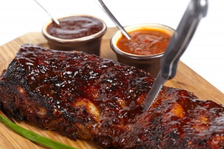 delicious BBQ ribs の写真素材