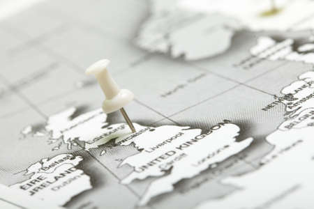 map route markedの写真素材