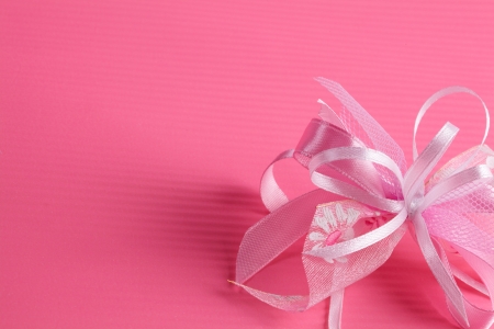 pink ribbonの写真素材